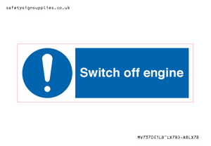Switch off engine